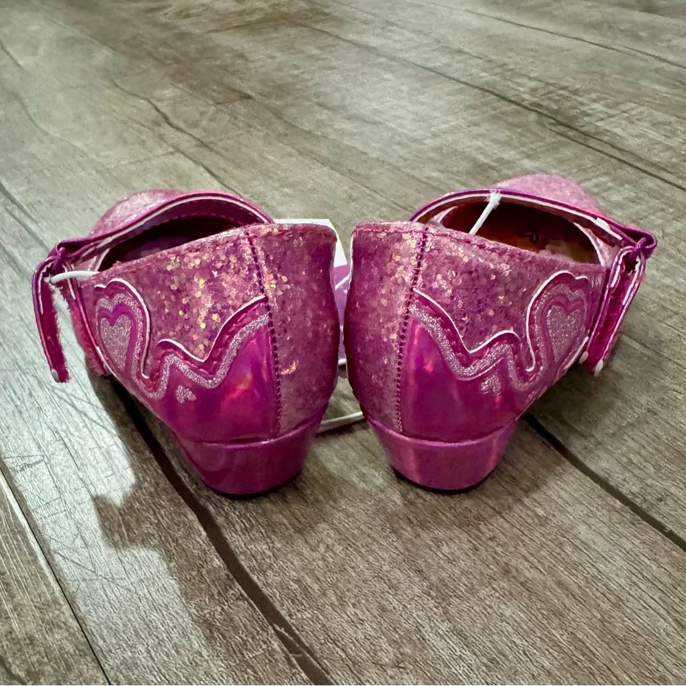 Disney Princess Toddler Girl Mary Jane Shoes Purple Glitter‎ Size 6 NIB
